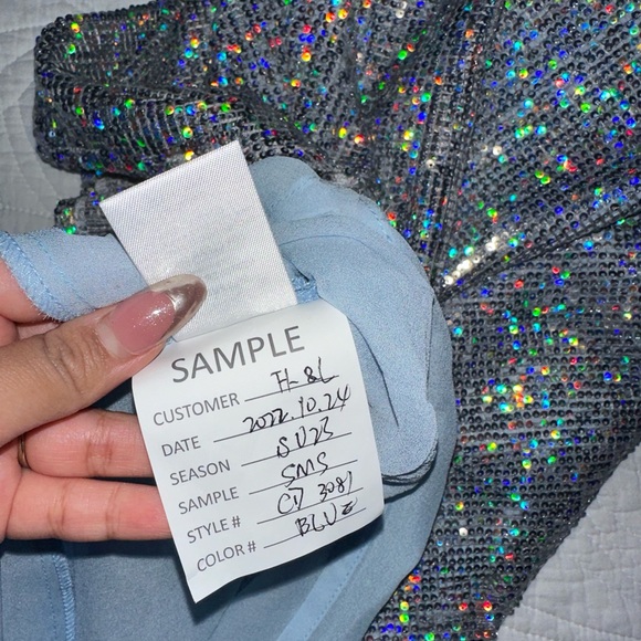 For love and lemons asymmetrical maxi sequence dress - Picture 6 of 16